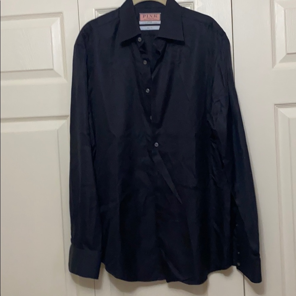 Men’s Pink long sleeved button down shirt